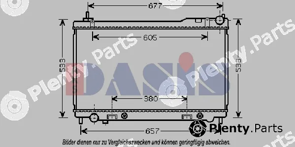 AKS Dasis 070145N — Radiator, engine cooling