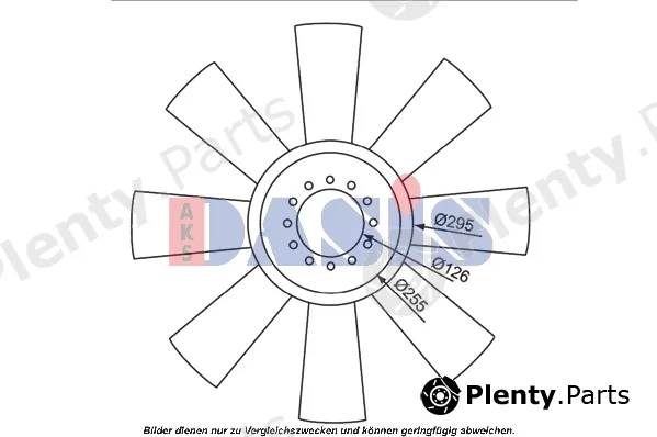 AKS Dasis 138102N — Fan, engine cooling