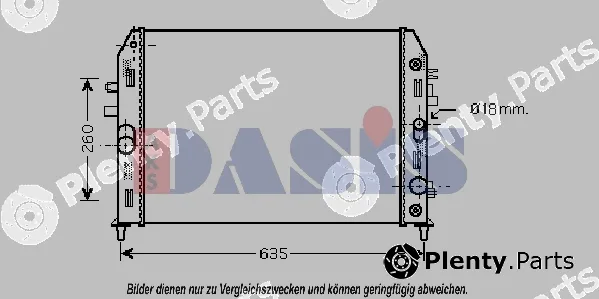 AKS Dasis 110062N — Radiator, engine cooling