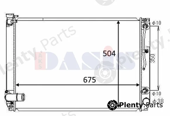 AKS Dasis 210269N — Radiator, engine cooling