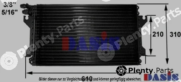 AKS Dasis 172002N — Condenser, air conditioning