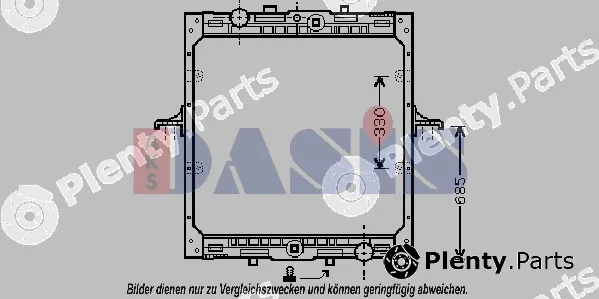 AKS Dasis 290200N — Radiator, engine cooling