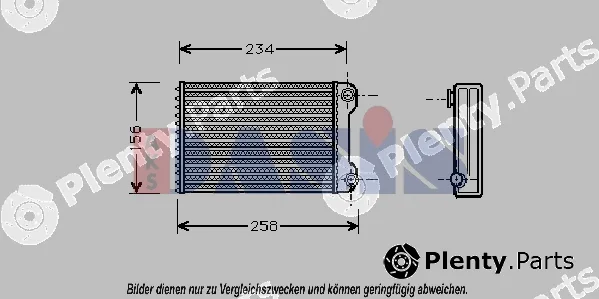 AKS Dasis 089003N — Heat Exchanger, interior heating