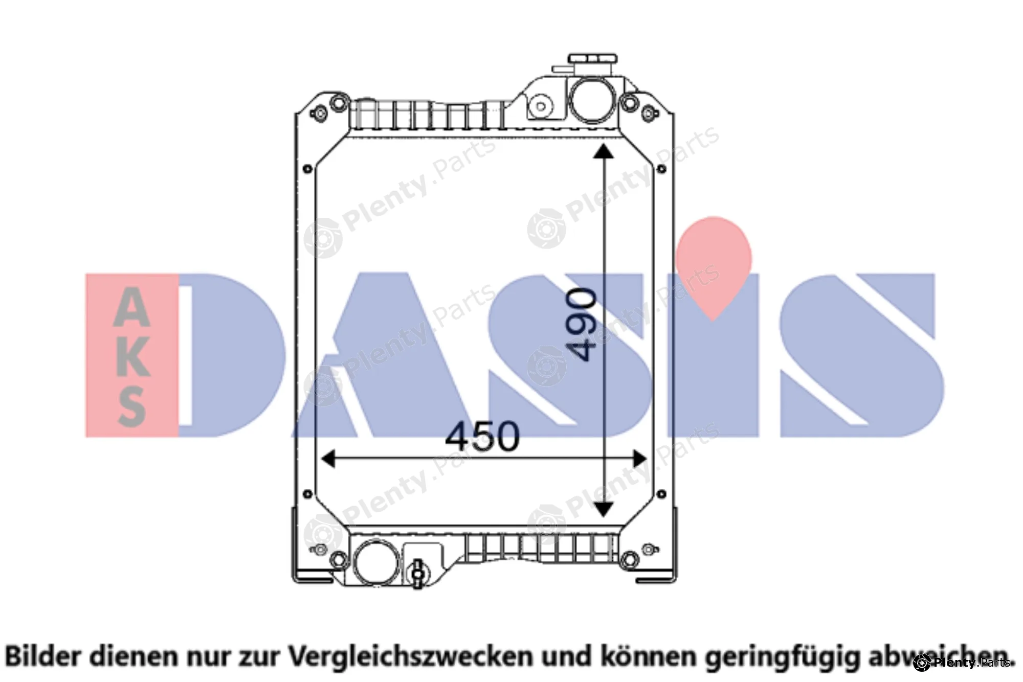 AKS Dasis 440829N — Radiator, engine cooling