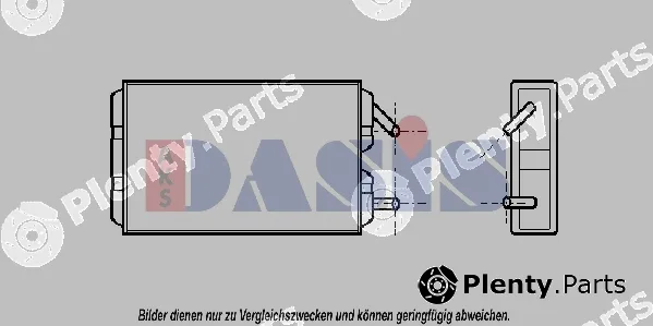 AKS Dasis 229080N — Heat Exchanger, interior heating