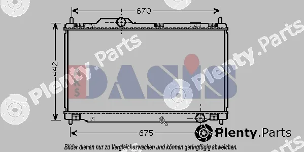 AKS Dasis 210203N — Radiator, engine cooling