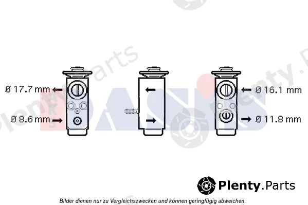 AKS Dasis 840172N — Expansion Valve, air conditioning