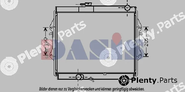 AKS Dasis 210215N — Radiator, engine cooling