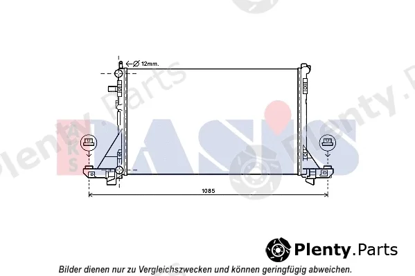 AKS Dasis 180101N — Radiator, engine cooling
