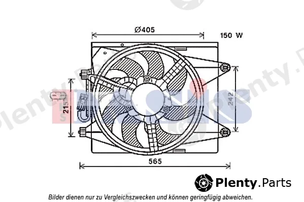 AKS Dasis 018015N — Fan, engine cooling