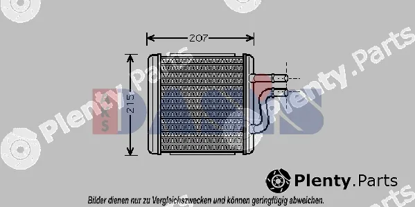 AKS Dasis 516001N — Heat Exchanger, interior heating