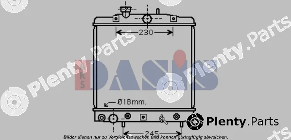 AKS Dasis 100051N — Radiator, engine cooling
