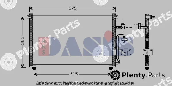 AKS Dasis 512023N — Condenser, air conditioning
