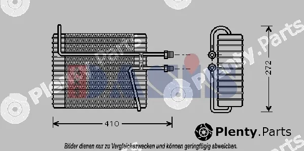 AKS Dasis 820227N — Evaporator, air conditioning