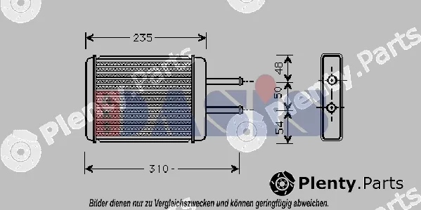 AKS Dasis 569000N — Heat Exchanger, interior heating
