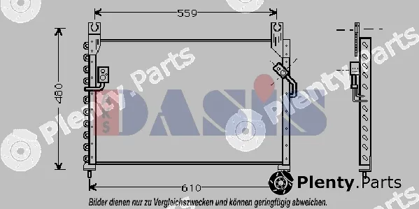 AKS Dasis 112180N — Condenser, air conditioning
