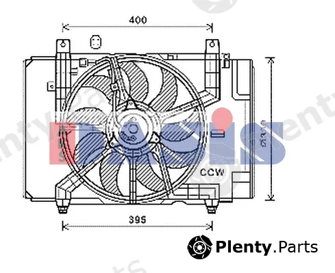 AKS Dasis 078093N — Fan, engine cooling