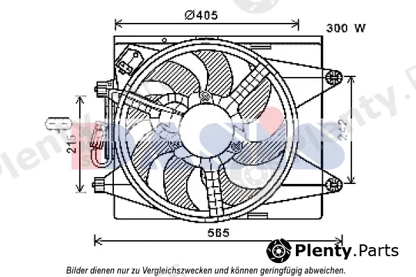 AKS Dasis 018014N — Fan, engine cooling