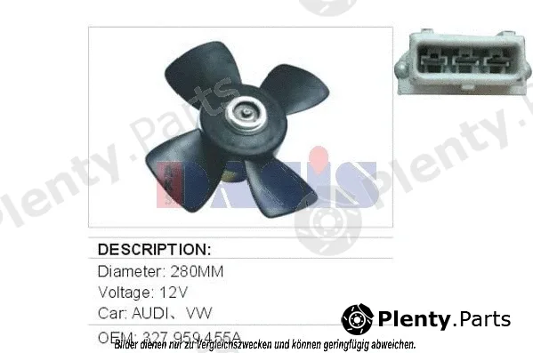 AKS Dasis 048190N — Fan, engine cooling