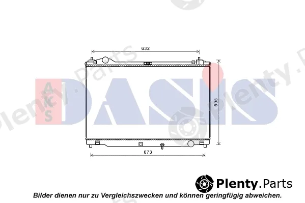 AKS Dasis 210265N — Radiator, engine cooling