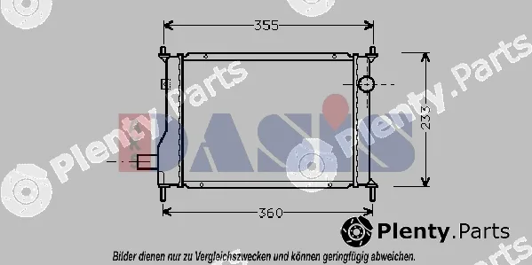 AKS Dasis 020270N — Radiator, engine cooling