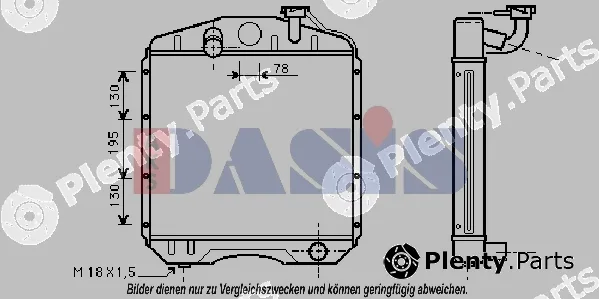 AKS Dasis 131260N — Radiator, engine cooling