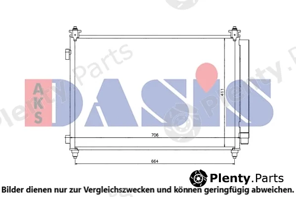 AKS Dasis 112041N — Condenser, air conditioning