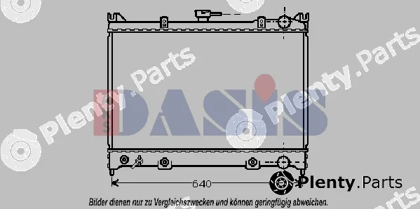 AKS Dasis 070570N — Radiator, engine cooling