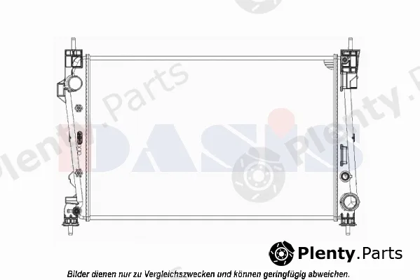 AKS Dasis 010014N — Radiator, engine cooling