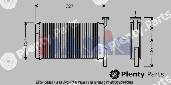 AKS Dasis 059010N — Heat Exchanger, interior heating