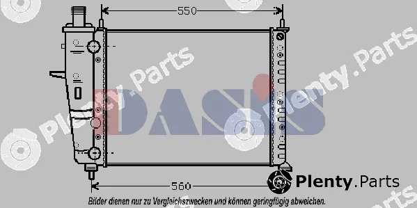 AKS Dasis 081480N — Radiator, engine cooling