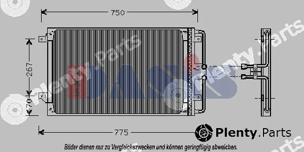 AKS Dasis 522600N — Condenser, air conditioning