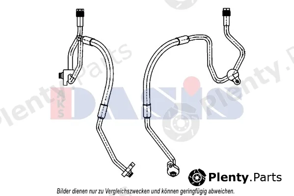 AKS Dasis 885863N — High Pressure Line, air conditioning