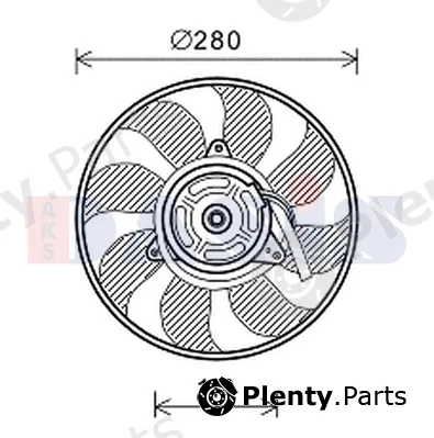 AKS Dasis 088159N — Fan, engine cooling