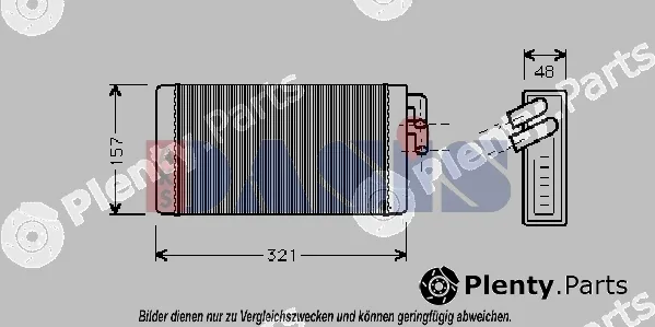 AKS Dasis 489040N — Heat Exchanger, interior heating