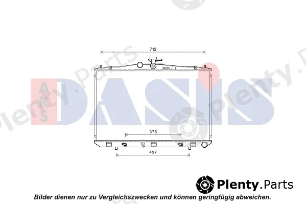 AKS Dasis 210261N — Radiator, engine cooling