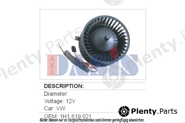 AKS Dasis 048019N — Interior Blower