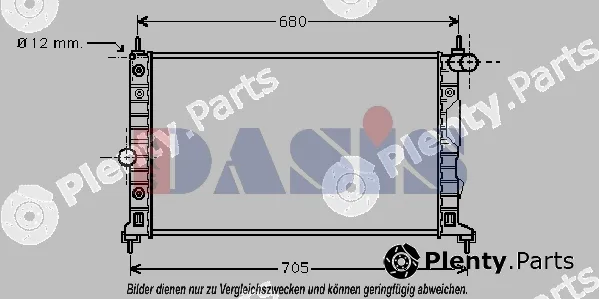 AKS Dasis 190310N — Radiator, engine cooling