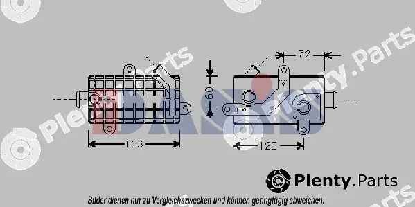 AKS Dasis 056270N — Oil Cooler, engine oil