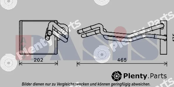 AKS Dasis 099021N — Heat Exchanger, interior heating