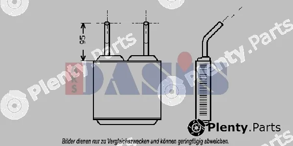 AKS Dasis 159200N — Heat Exchanger, interior heating