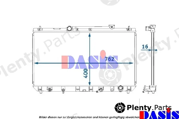 AKS Dasis 210144N — Radiator, engine cooling