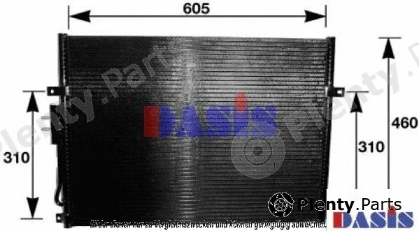AKS Dasis 522660N — Condenser, air conditioning