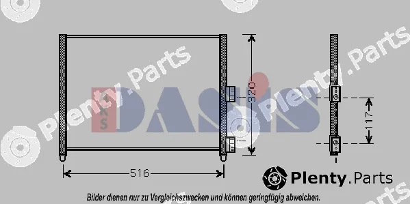 AKS Dasis 082042N — Condenser, air conditioning