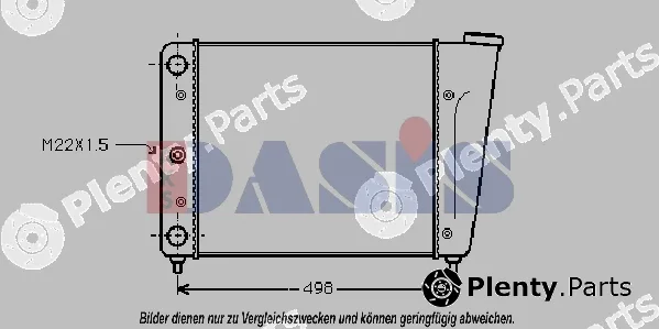 AKS Dasis 040170N — Radiator, engine cooling