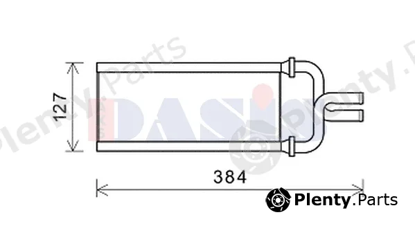 AKS Dasis 109000N — Heat Exchanger, interior heating