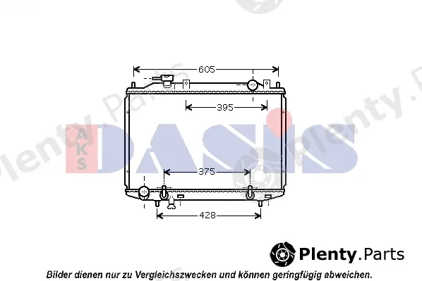 AKS Dasis 110058N — Radiator, engine cooling