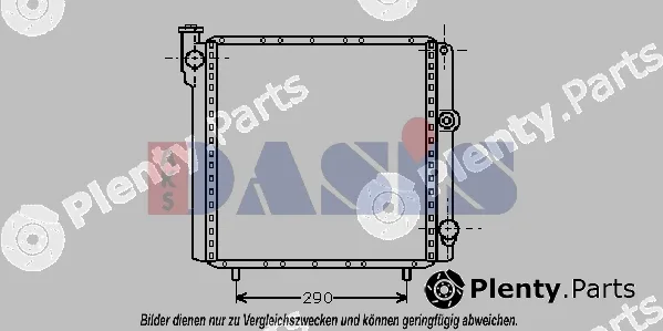 AKS Dasis 180990N — Radiator, engine cooling
