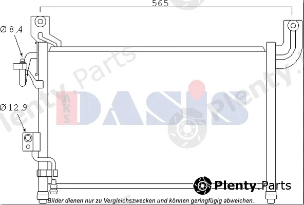 AKS Dasis 092062N — Condenser, air conditioning