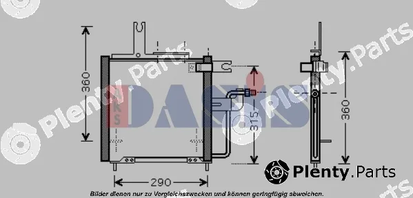 AKS Dasis 112014N — Condenser, air conditioning